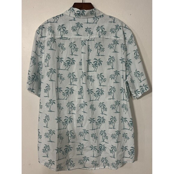 Chaps Ralph Lauren Shirt Men's XL Tropical Hawaiian AOP Palm Tree Beach - Picture 5 of 6